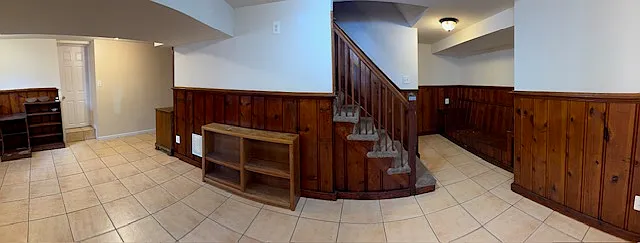 Basement common area and stairs