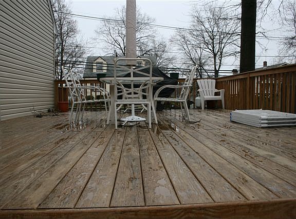 NEWER WOOD DECK