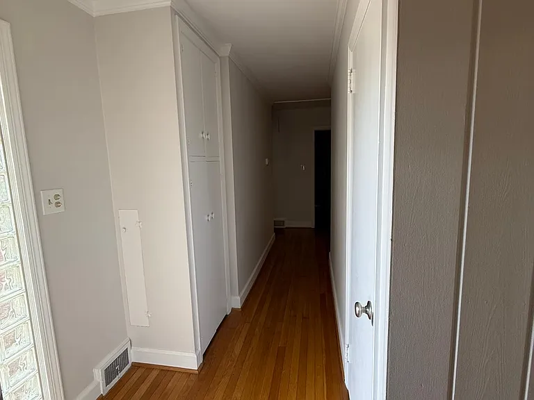Hallway view from the front door and Kitchen
