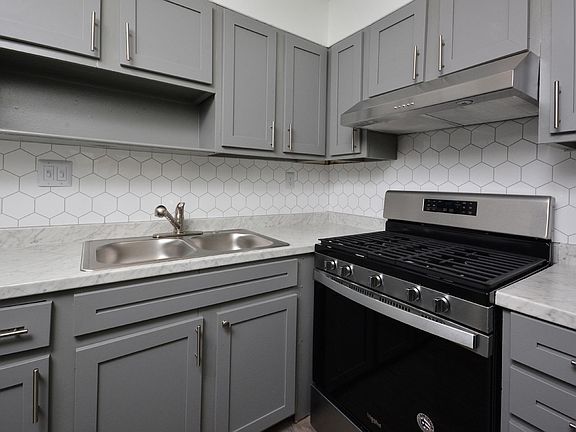 Newly Renovated One Bedroom Kitchen at the Chateau Apartments in Carrboro, NC