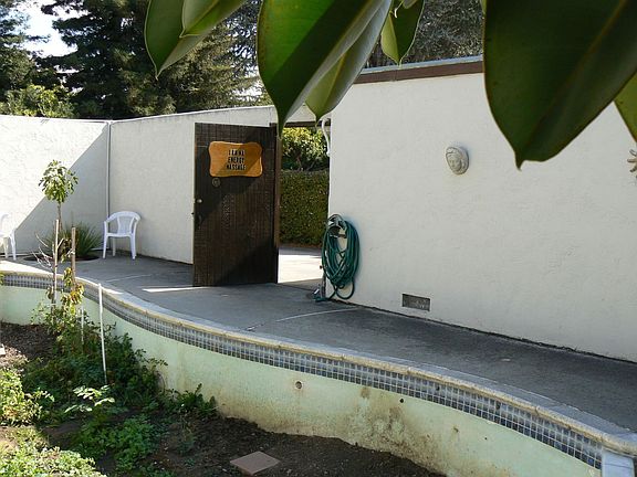 front sunken garden