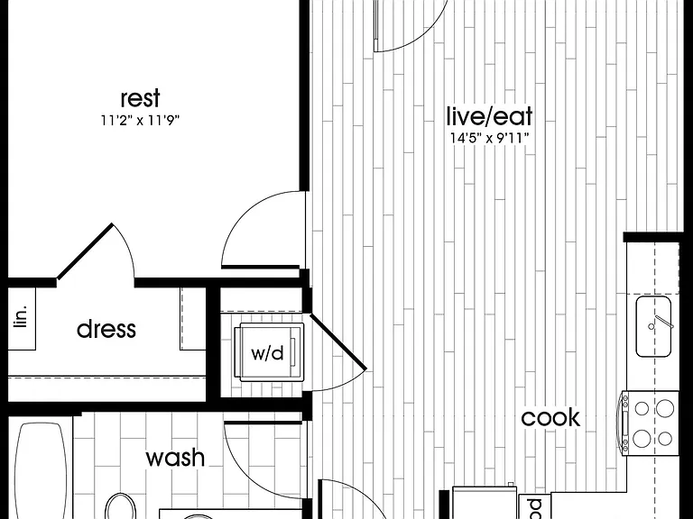 Discover the perfect blend of comfort and style in this modern urban floor plan. Discover the perfect blend of comfort and style in this modern urban floor plan.