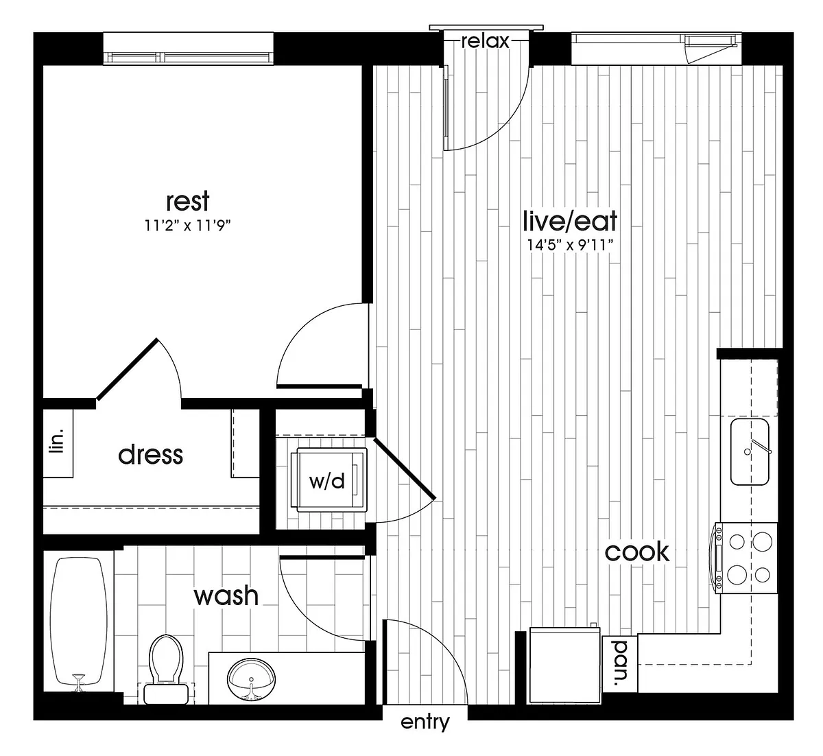 Floor plan A06-SAN