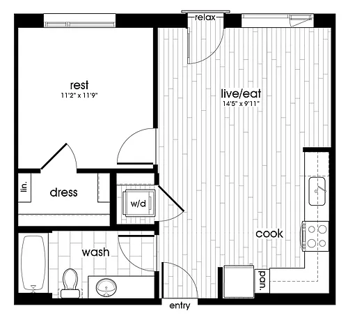 Floor plan A06-SAN