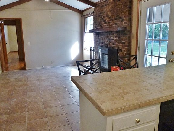 Large country Kitchen with working fireplace