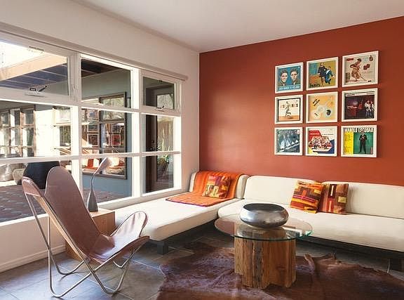 Living area view from hall.