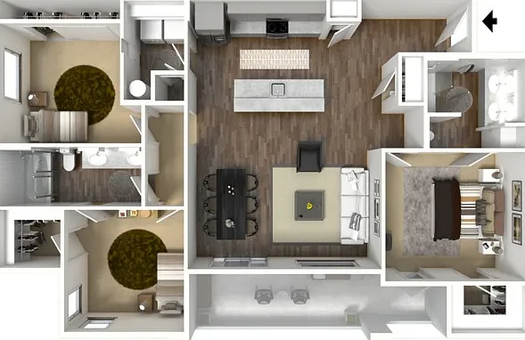 Steel - 3 bed x 2 bath Steel - 3 bed x 2 bath