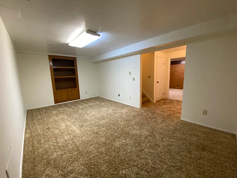 Downstairs family room.