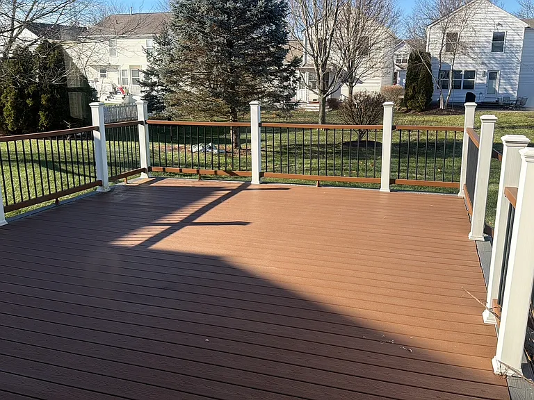 Large composite deck 24 ft x 17 ft built in 2019.