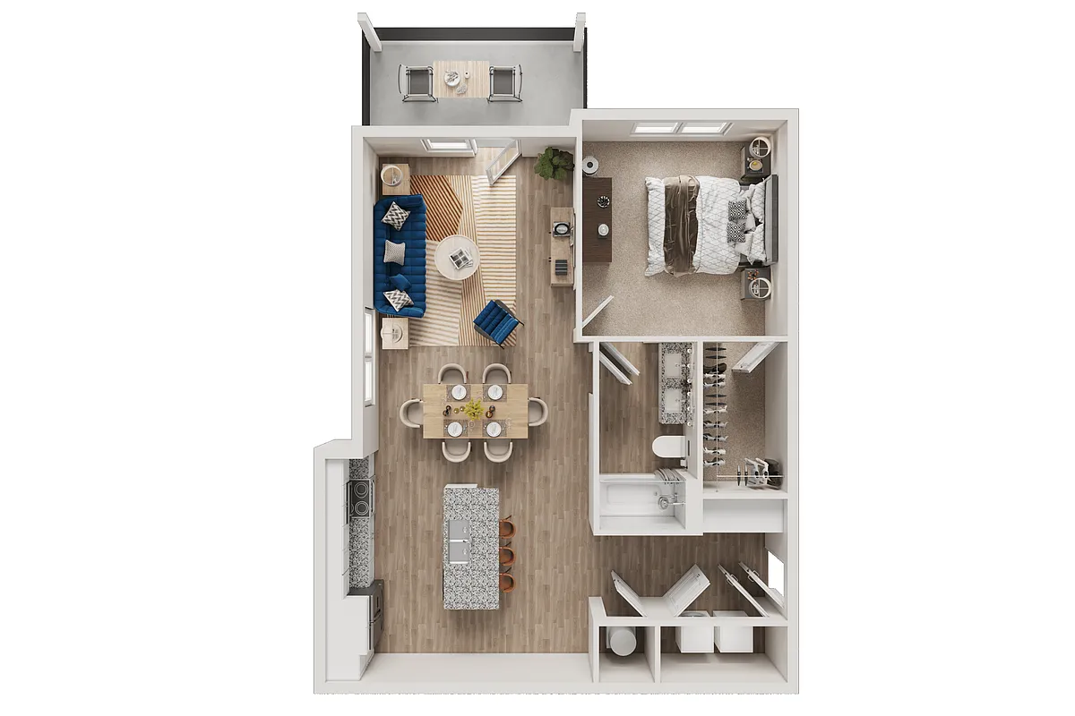 Floor plan One Bedroom