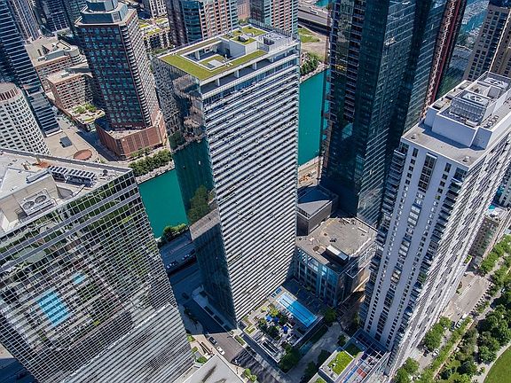 Aerial view of Coast in Chicago