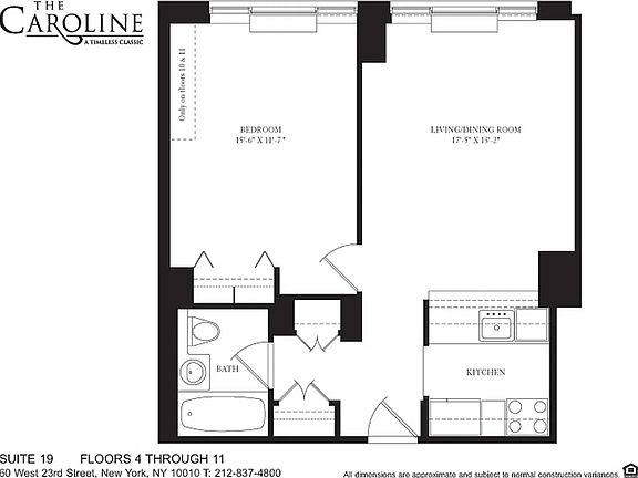 2nd image of 60 W 23rd St APT 1111