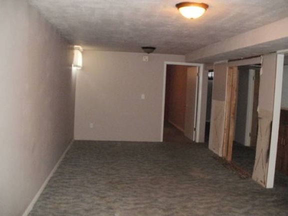 Family room in basement