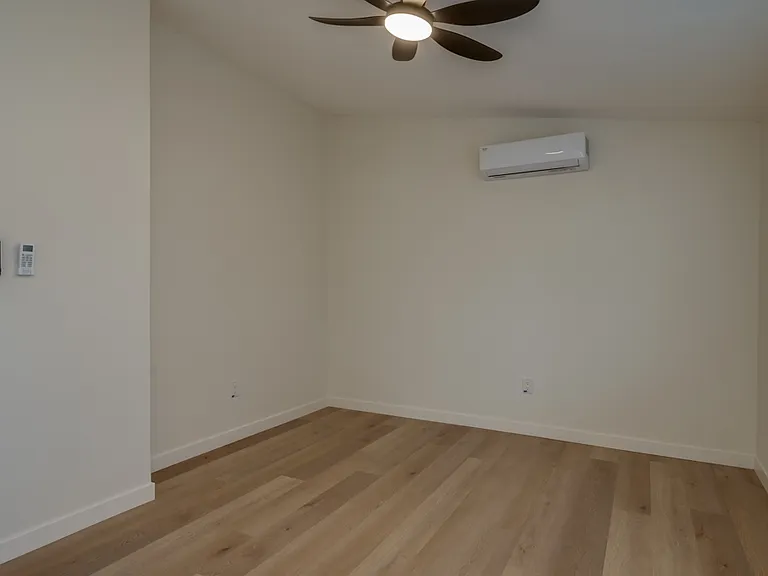 Enjoy a cool summer and cozy warm winter with the mini-split in the primary bedroom.