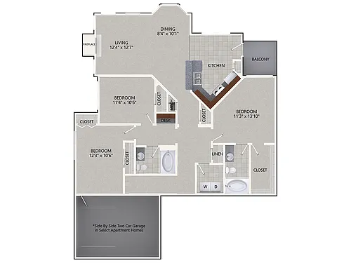 Floor plan C2Gr24 - Renovated