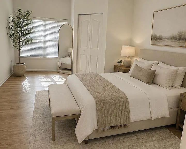 Master Bedroom Staged