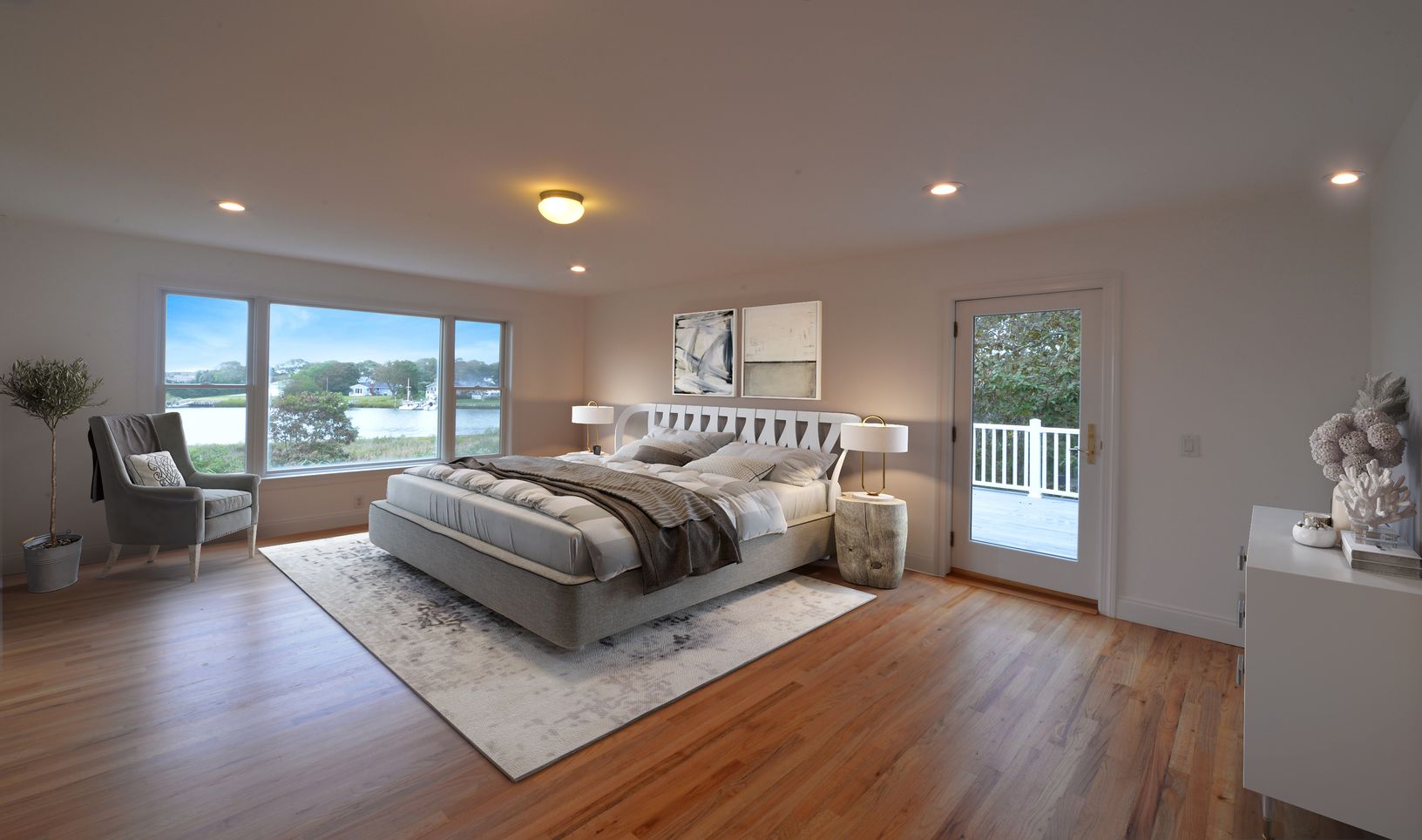  Stunning Water View Master Bedroom