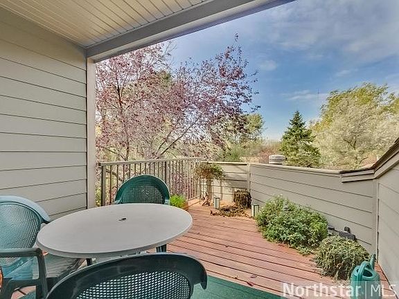 view from inside looking out to deck