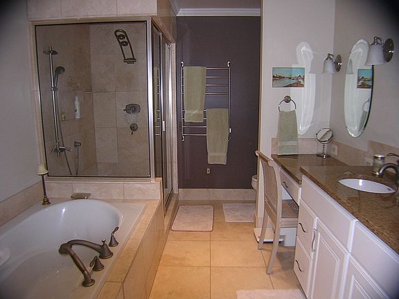 Heated floors, air massage tub--luxury MBA!