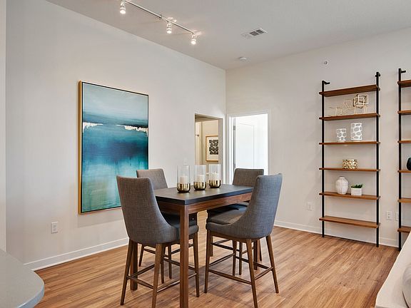 Dining Room w/ Custom Shelving