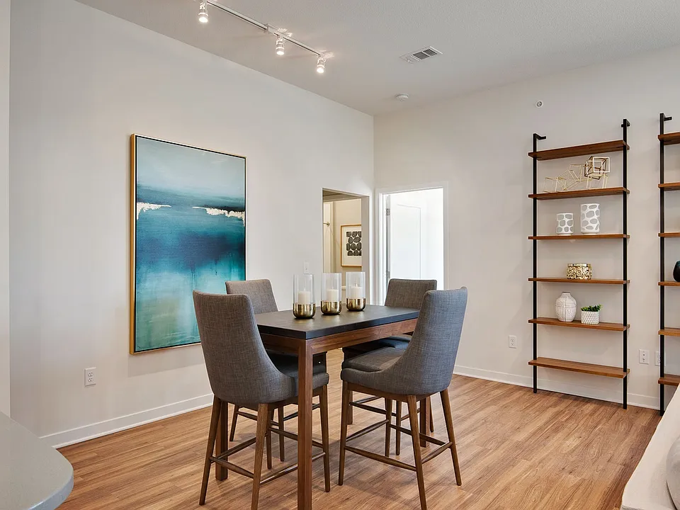 Dining Room w/ Custom Shelving