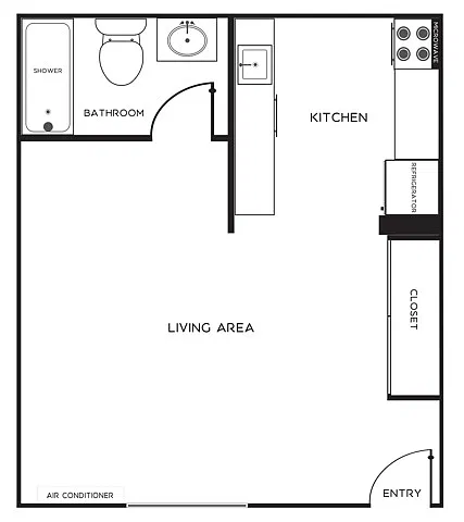 Floor plan Studio