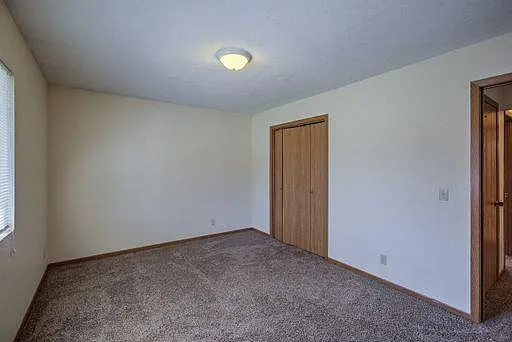 Closet in a bedroom at Gretna Oaks.