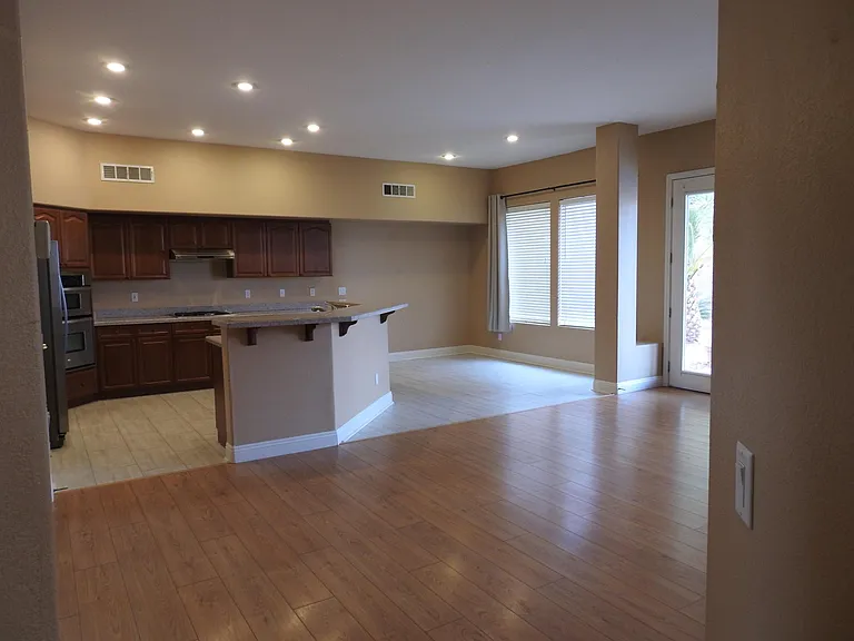 Family room attached to kitchen
