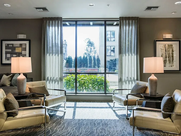 Resident Lounge Overlooking Pool