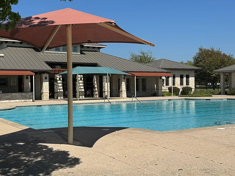 Community pool and seperate splash pad.