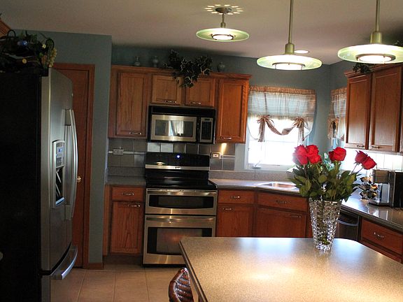 Kitchen with Corian countertops