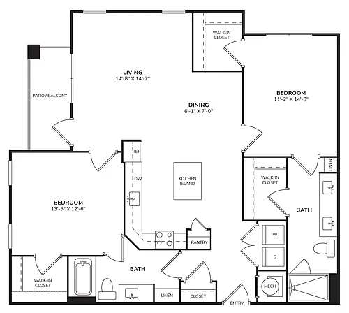 Floor plan B3