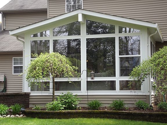 sunroom from back yard