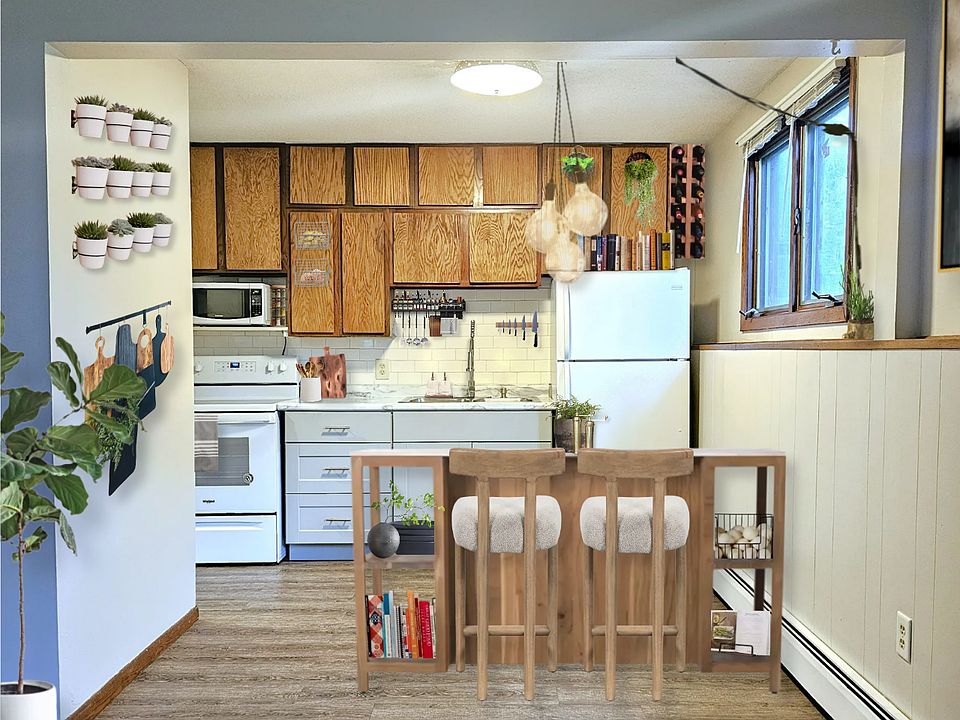 Example of furnished kitchen