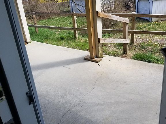 Look from porch to backyard