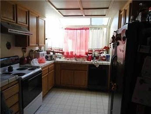 Kitchen has newer stove