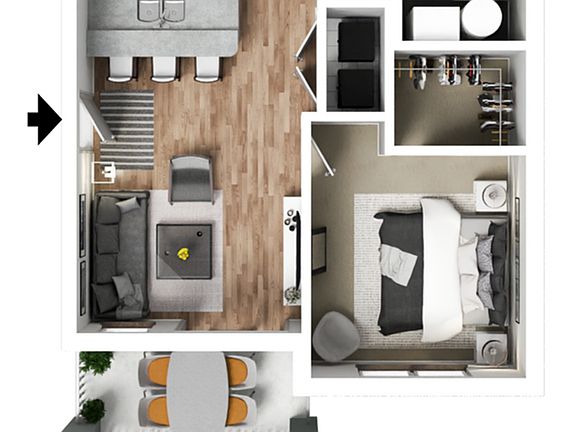 2nd image of 106 E Aqua Way #1210