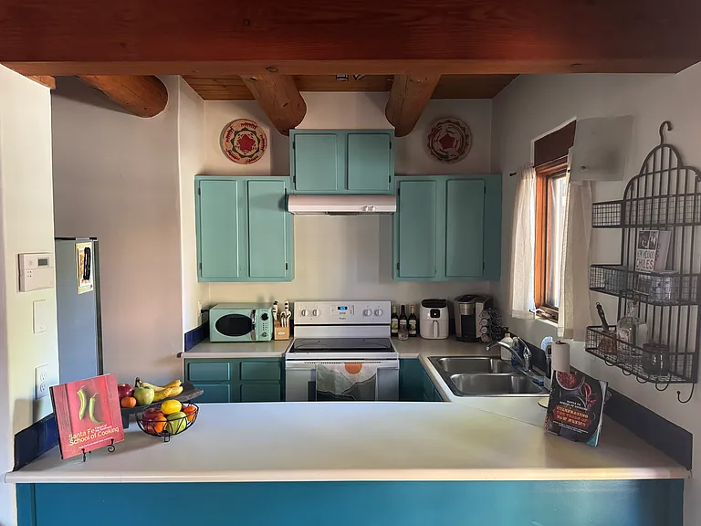 Fully stocked kitchen for everyday cooking.