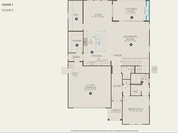 Plan Two Floor Plan, Quick Move-In Home, Floor 1