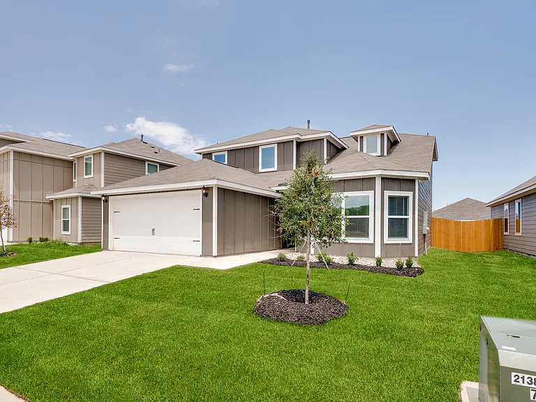 The Cypress has an attached two-car garage.