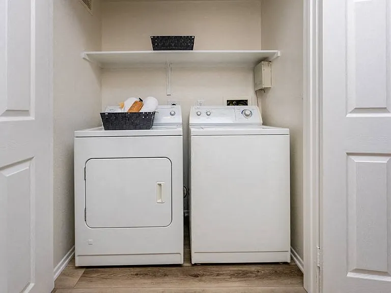 Convenient In-Unit Laundry with Full-Size Washer and Dryer