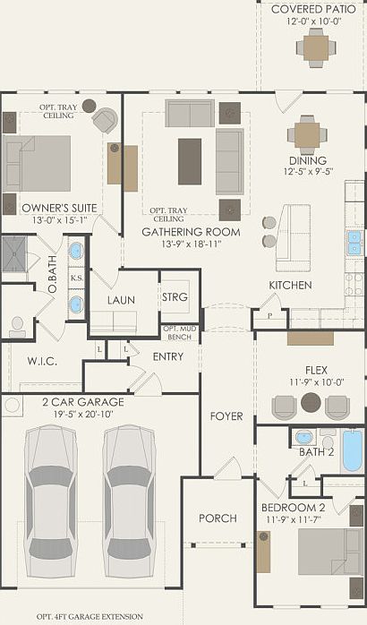 First Floor 2 br 2 ba
