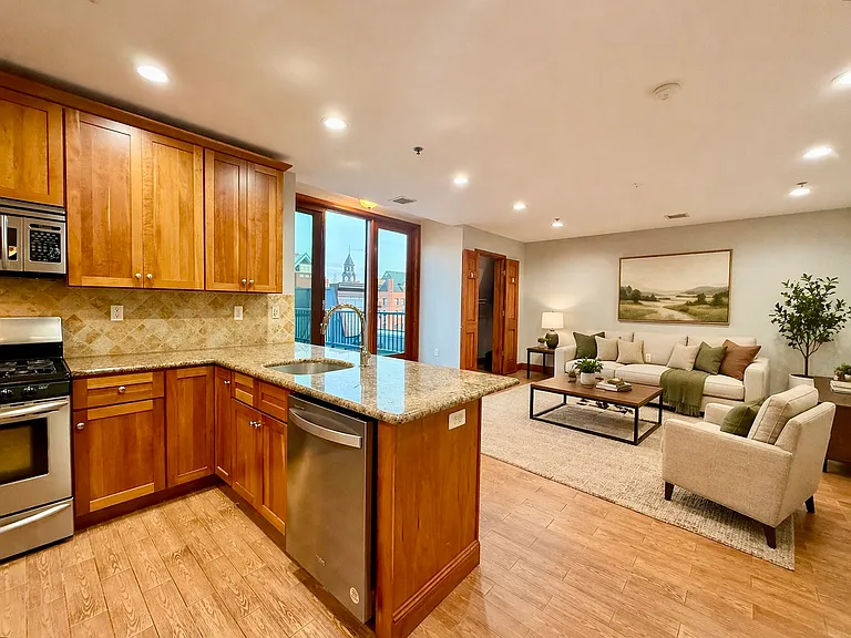 living room -virtually staged