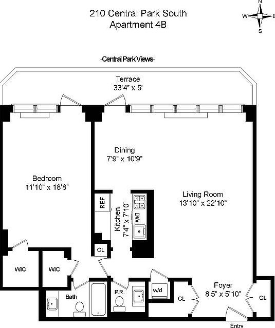 2nd image of 210 Central Park S APT 4B