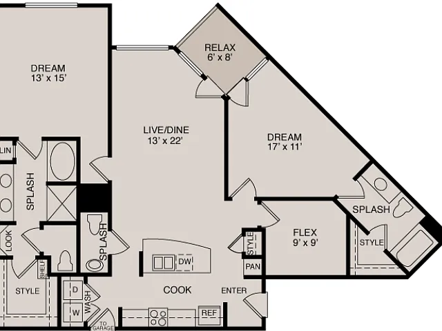 Floor plan C4 2-2.5 Study