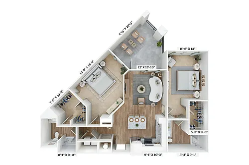 Floor plan B3
