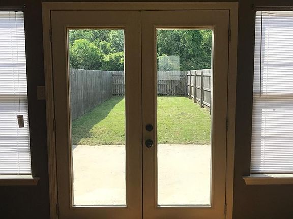 Back yard from living room.