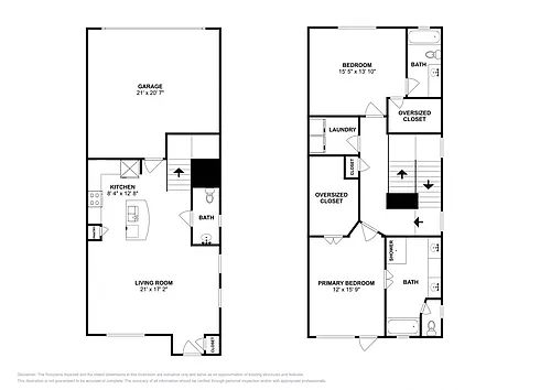 Floor plan Townhome 1