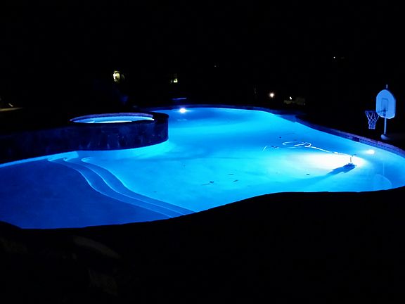 pool at night