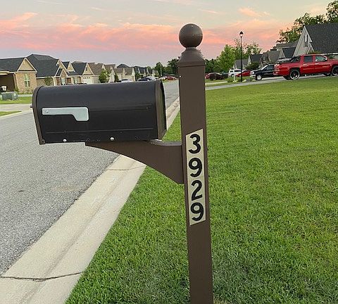 Mailbox and street view.